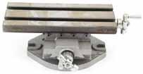 9 X-Y axis sliding tables Solid cast iron construction Adjustable gibs to maintain accuracy Rotary dials graduated in.