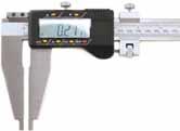 Caliper jaw s measuring surface hardened to HRC Large easy to read display Accuracy: ",8".00" ".00" Range "/0mm 0- $.9 8"/00mm 0-.7 "/00mm 0-.