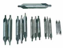 Combined Drill & Countersinks, Center Drills HSS & Solid Carbide Plain Type Combined Drill & Countersinks Center Drill 0 Angle ANSI Standard Body Tolerance: +.000/-.00" drill tolerance: +.00" -.