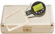 0mm The digital indicator of the gauge has a spring loaded travel capacity of " and a depth range of up to "(00mm) when each additional interchangeable extension rod is attached (",