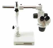 Microscope Stereo Microscope with Boom Stand Universal movement for vast application Quality made coated optics and rigid mechanical structure Eyepiece Diameter:.