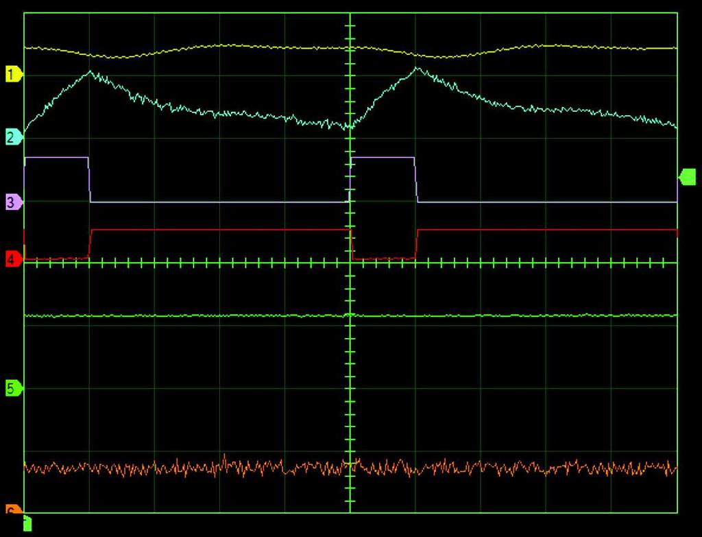 Exercise 6 The Boost Chopper Procedure Oscilloscope Setting Channel-1 Input... E1 Channel-1 Scale... 50 V/div Channel-1 Coupling... DC Channel-2 Input... I-1 Channel-2 Scale... 0.