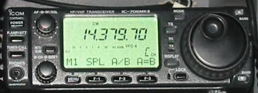 frequency on a modern transceiver.