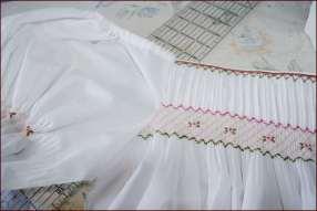 7) Sew bodice front to shoulder carefully lining up the shoulder edge bodice front edge together.