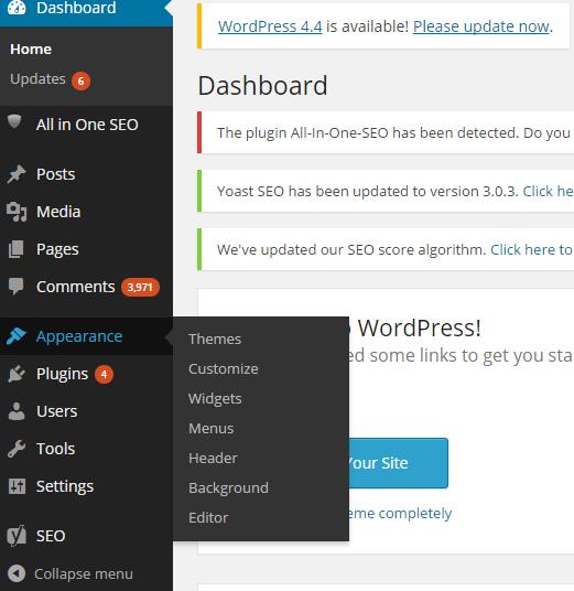 You can do this from the WordPress admin theme search functionality and this lets you find how your new theme is going to change the look of the website from the existing one.