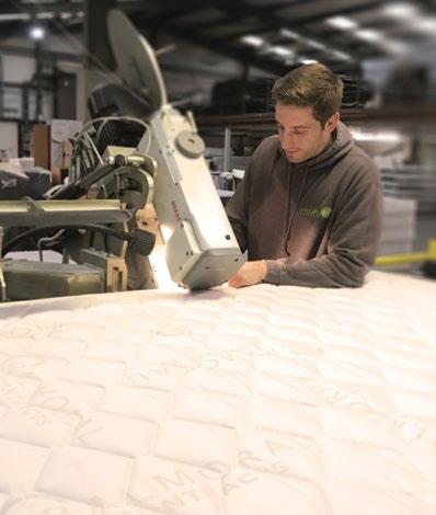Our modern bedding factory is equipped with state of the art mattress production machinery and