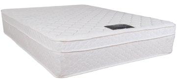 pocket spring system Reflex foam layer Pillow top design for extra comfort Luxurious knitted fabric