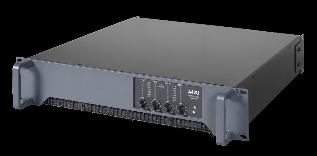 5 db (at 4 Ω, 120 W output power) Gain 36 db Voltage Peak Limiter (VPL), selectable per ch. 125, 100, 88, 76, 67, 51, 45,39,35 V Audio specifications 3,4 ch. Distortion THD+N (20 Hz - 10 khz) < 0.