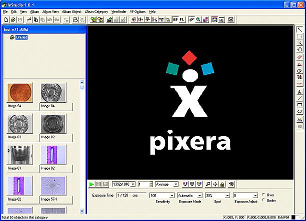 PIXERA InStudio Software Package Background InStudio is a comprehensive imaging capture and manipulation software program from Pixera.