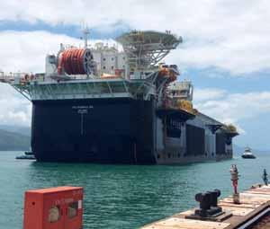 Steady progress Petrobras Floating Production Storage and Offloading (FPSO) vessel, P-66, arrived at Keppel FELS Brasil s BrasFELS shipyard, in Angra dos Reis, Rio de Janeiro, Brazil, on 15 December