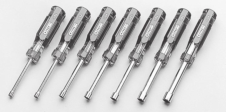 10-1/4 30840 5/16 x 6 10-3/4 30841 SQUARE BLADE SLOTTED SCREWDRIVER 7 PIECE - METRIC SOLID SHAFT NUT DRIVER SET IN POUCH