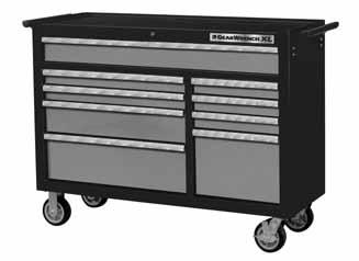 TOOL STORAGE 83158-53 9 Drawer Roller Cabinet Width Depth Height Weight Load Wt.