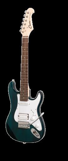 Solid Agathis body, Canadian hard Maple neck 22-fret Maple fingerboard, two single coil pickups with Volume & Tone