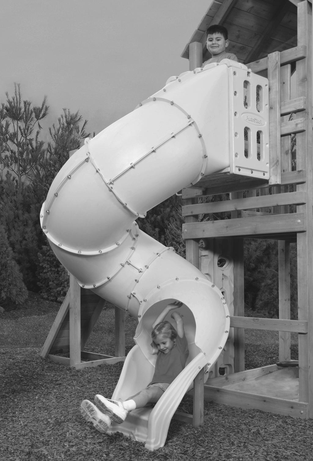 Play Action Spiral Tube Slide Assembly Instructions Important! Intended for residential use by children ages 2 to 10, only on properly installed PlayStar playsets.