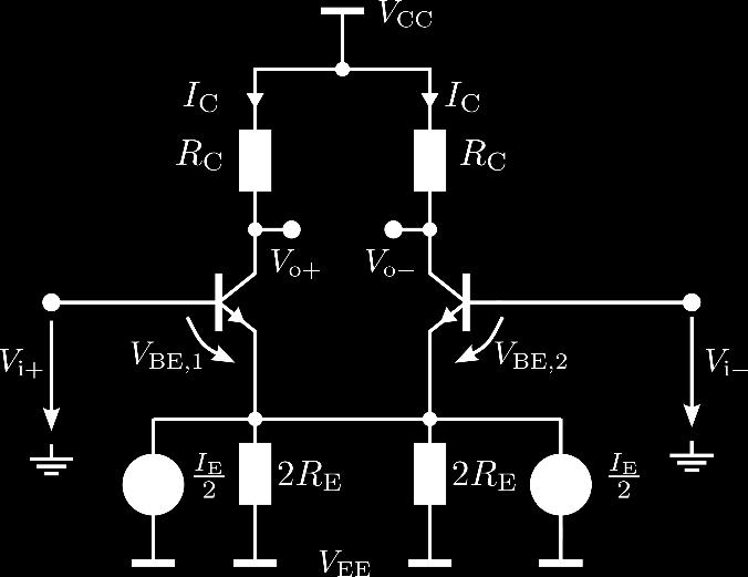 two branches VV BE = VV T ln II C can be II S