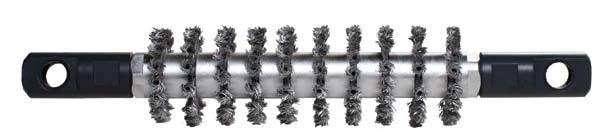 TUBING BRUSH SCHM Application: Tubing brush is used to clean inner walls of tubing and drilling pipes from rust, sludge and other kinds of deposits.