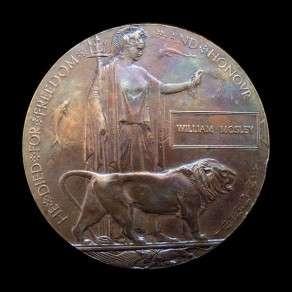 In due course she would also have received his WW1 service medals: the British War Medal (below left)