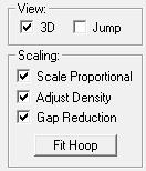 Use the default settings so that both the Height and Width controls move in unison when adjusting one of the sliders. Sizing Sliders Default Settings 6.