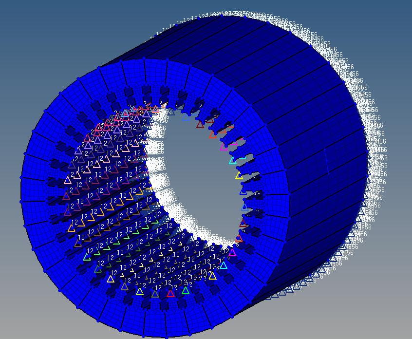 Coupling with structural FEM tool Altair Optistruct: circular lamination