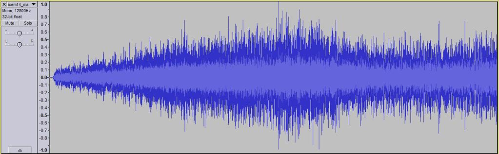 the MANATEE synthesized sound using Audacity 50 200 Supply frequency