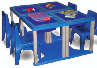 Tuffy Cubbie Workstations/Activity Desks These individual workstations come complete with the child's own storage tray that fits snugly down in the center of the work surface, yet can be removed to