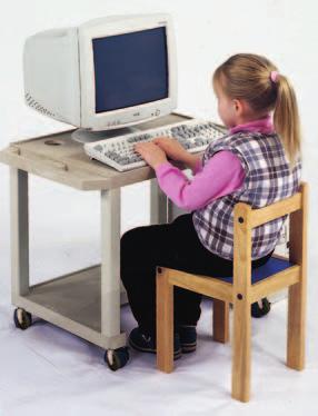 Tuffy Plastic Computer Workstations Our WTK series Tuffyland workstations have 18 D x 24 W work surfaces while our WTMK children s workstations add a 12 D x 24 monitor shelf.