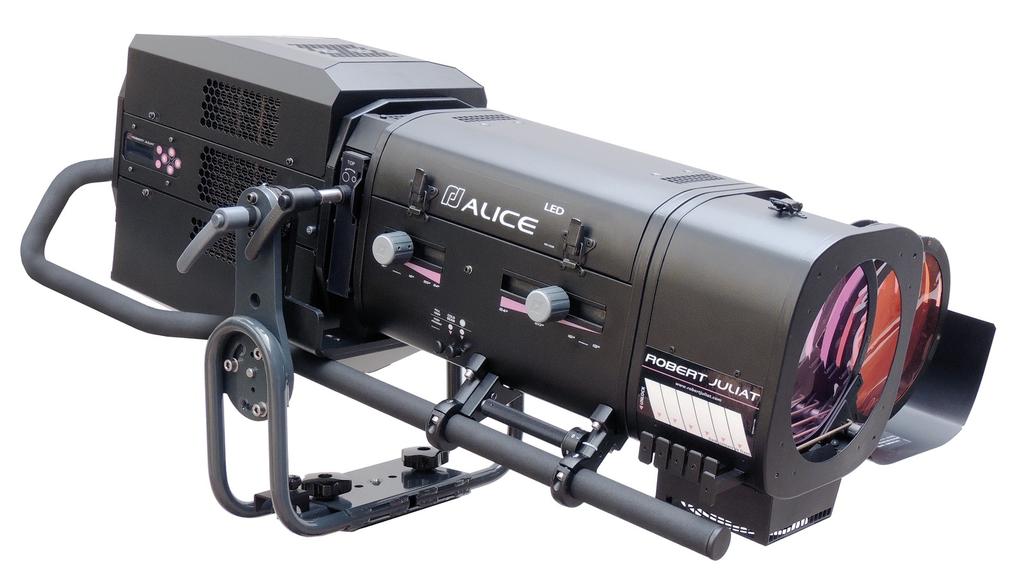 f Alice - 1469 Compact - LED 600W Type: Followspot Source: LED 600W Optics: 13 to 24 zoom Colour temperature: Cool White Followspot Too bright to ignore!