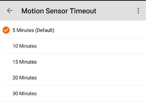 Tap desired Motion Sensor Mode. Occupancy Mode: Lights turn ON when occupancy is detected and turn OFF when there is no occupancy in the area. Manual input via wallstation is not required.