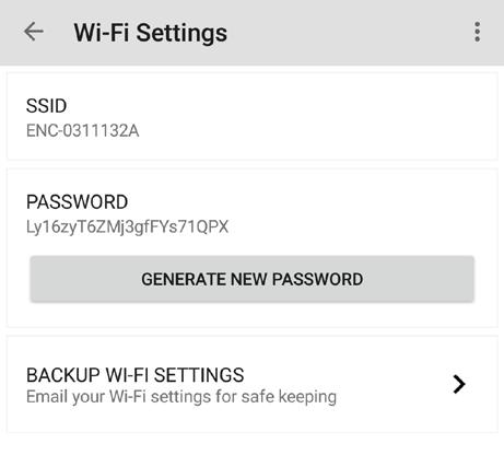 b. Backup the newly generated password by sending it to your email address. c.