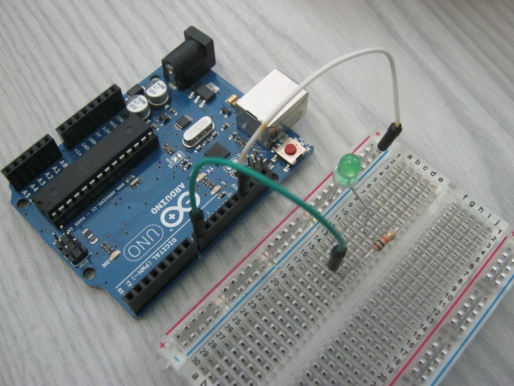 S4A- Scratch for Arduino Here is where you begin more confidently using the code blocks on S4A. So far you have got your LED to shine successfully once power has been supplied via USB.