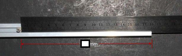 ball links used when this manual was written have a measurement of 25cm from the end to the bolt hole.