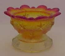 Wright Item: 59-5 Stipple Star Salt Dip (Botson Mold) (Mold purchased by Mosser Glass ) Reference: H&J 881 Size: 3 Dia, 1