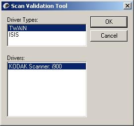 Starting the Scan Validation Tool 1.