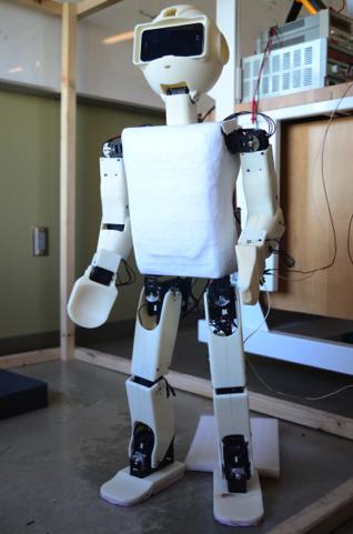 Figure 1 The MU-L8 Humanoid Robot 2 Hardware and Mechanical Design Team MU-L8 [1] has developed its own teen-sized humanoid robot, MU-L8, (pronounced emulate ), inspired by the University of Bonn s