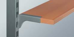 Brackets, for inlaid shelves For wooden shelves Area of application: For wooden shelves 22 mm thick