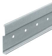 Room and Frontwall Systems Hook-in profiles Horizontal Note Use flat head screws around the area by the hook of the vertical hook-in profile, in order to ensure sufficient stability.