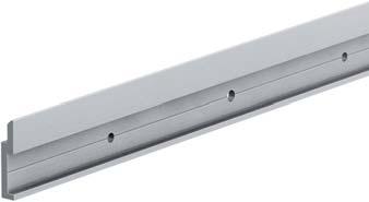 Room and Frontwall Systems Hook-in profile EILOX for easy construction of wall claddings Exact positioning by means of hook-in lips Same rail for wall and claddong component With ridge on the