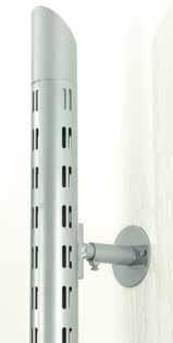Accessories for columns Wall spacer Area of application: Wall mounting double slotted columns Finish: Plastic coated Rigid Version