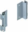Rear panel hook For hooking into side slots for 30 x 30, 60 x 30 and Ø60 mm column Ø Installation Finish Bright Packing: 1 or 10 pcs. 771.28.