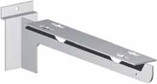shelves Version: Supporting plate with 4 slots for shelf attachment Wide support surface