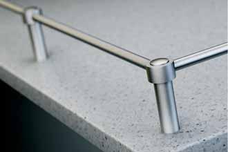 Bar Railing Systems Support rings for 6 mm rail Installation 1 180 for gallery rail end post 2 180 for gallery rail centre post 3 90 for gallery rail end post 4 135 for gallery rail centre post Area