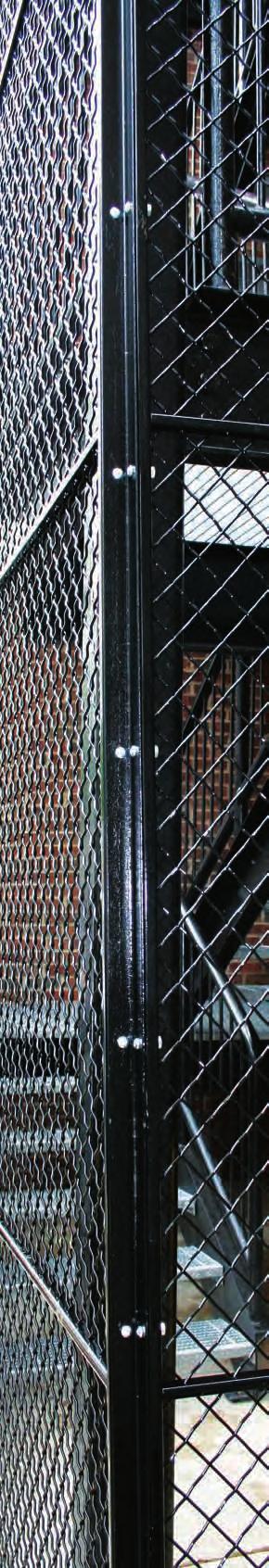 HINGE 7 12 WIRE MESH PARTITIONS ALL WIRE TYPE No. 130A Basic all wire type for normal industrial use. 7, 8, 9, 10 and 12 standard heights. TS / TECHNICAL SUPPORT SPECIFICATIONS Partitions shall be no.