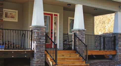 These designs are accented with a stylish top rail and 3/4" square or round balusters along with a variety of satin, textured, and