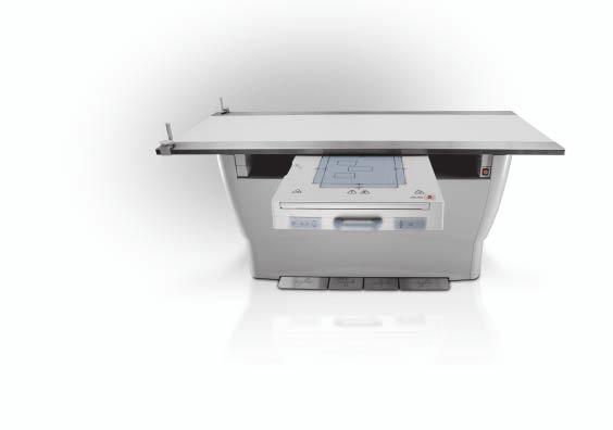 Fixed elevating table with Bucky/detector General radiography exams, including trauma This versatile, fixed table enhances workflow and productivity by aiding and simplifying patient