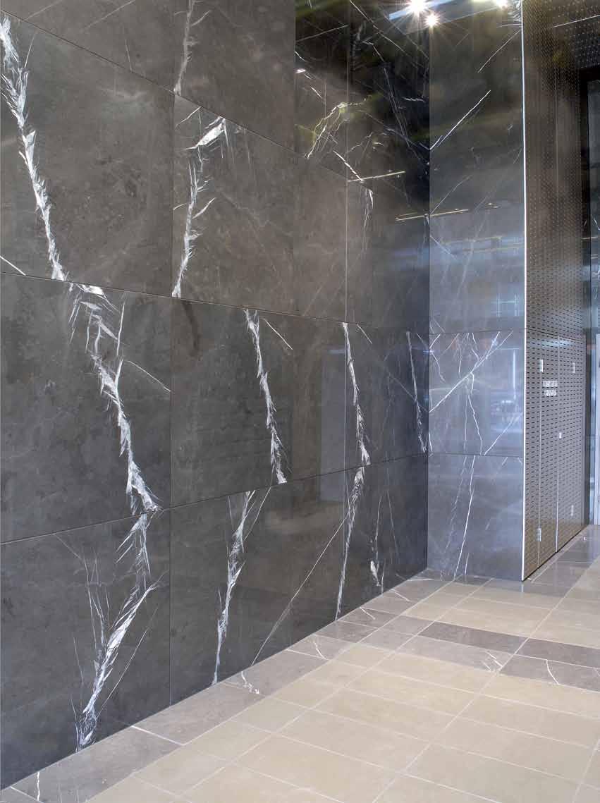 BEAUTIFUL HOMES stunning COMMERCIAL PROJECTS Pietra Grigio Marble APPLICATION 1200 x 1200mm