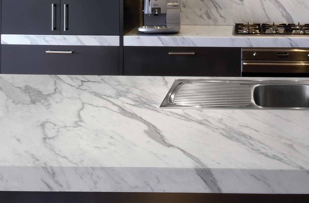 TIMELESS imperfection Calacatta marble APPLICATION Kitchen