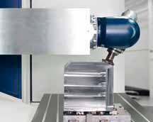 This head enables the end user to take advantage of full machine travel: eliminating the need for additional workpiece support fixtures, due to close to table head spindle