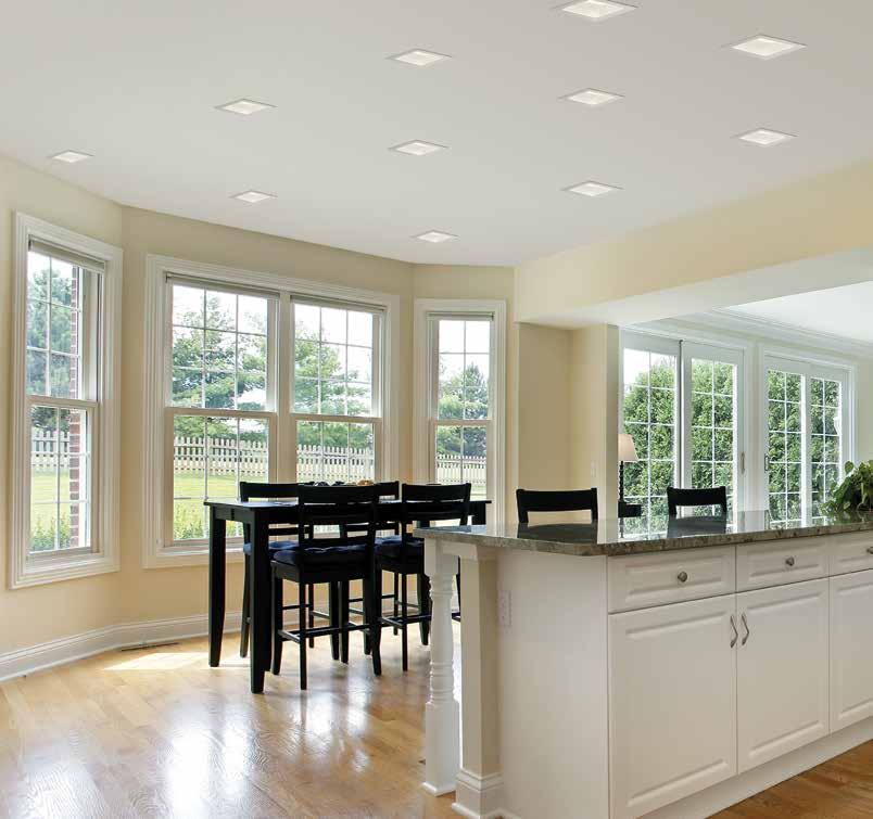 The 4" Finiré family Finiré 4" LED recessed lighting comes standard with Lutron