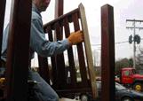 Step 19 Install fences between posts according to sizes.