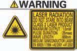 The laser radiation has a high power density and exposure may result in loss of sight. Do not disassemble the product.